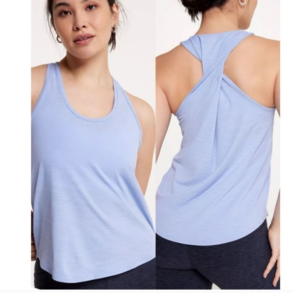 1292 NWT CALIA Women's Twist Back Tank Peri Dusk
